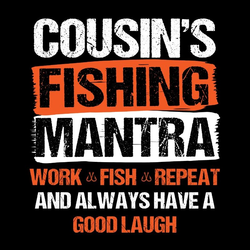 Pêche Cousin Pêcheur Cousins Drôle Poisson Perfec