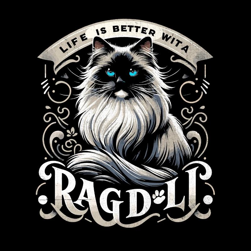 Das Leben ist besser mit einer Ragdoll Ragdolls-Besitzerin Katze L