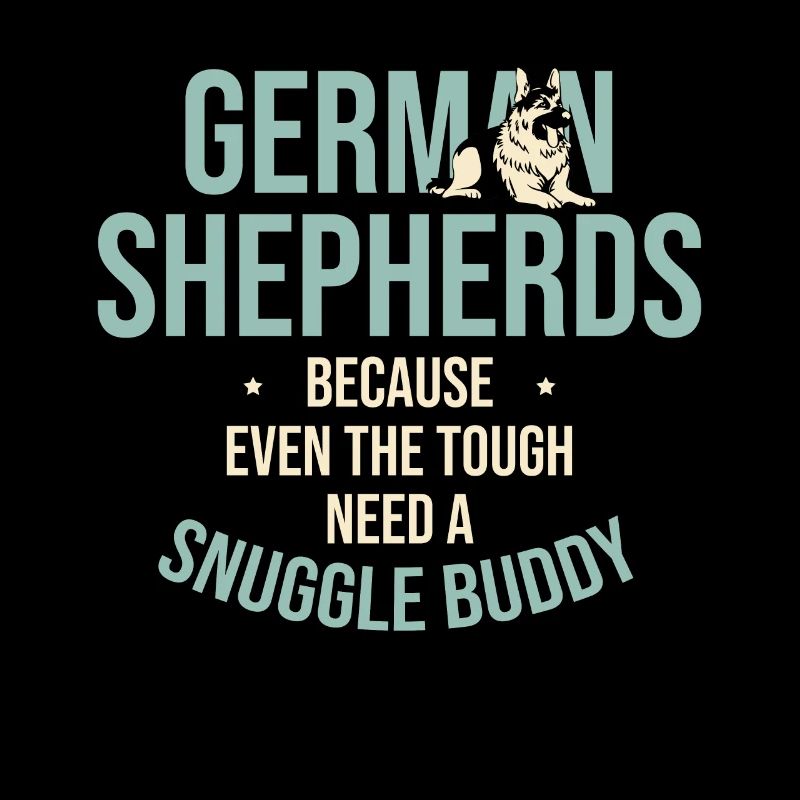Deutsche Schäferhunde, weil auch die Harten einen Snu brauchen