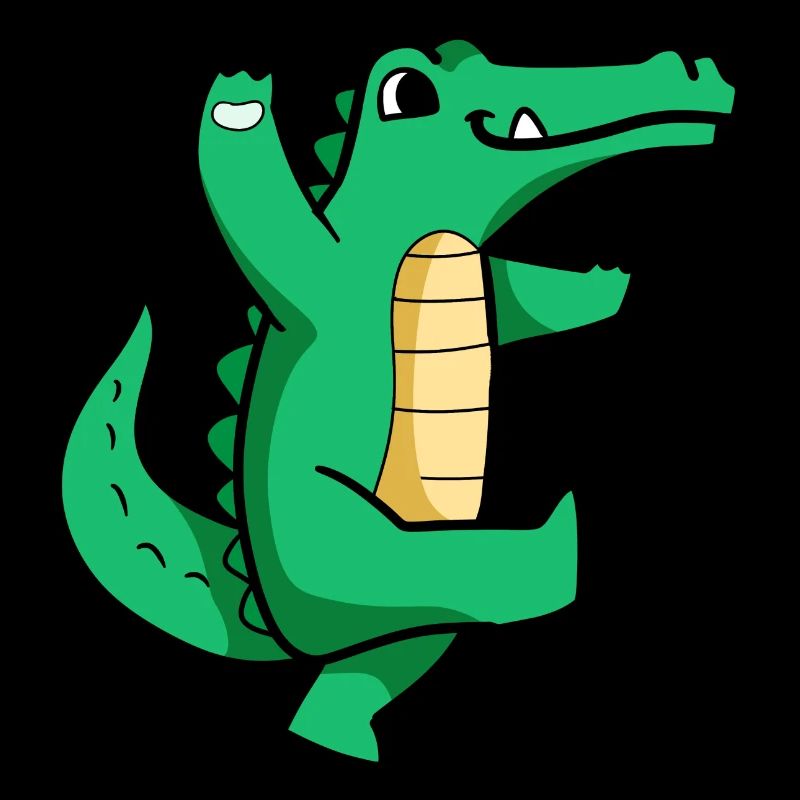 Croco dansant cool crocodile