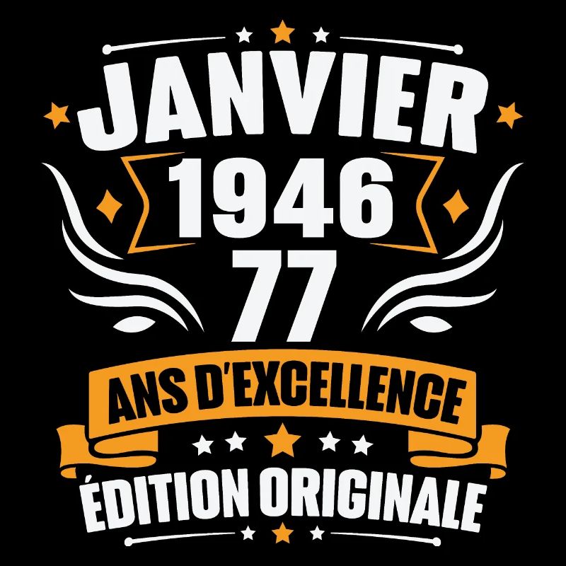 Jahrgangsgeschenk Januar 1946, 77-jähriges Jubiläum