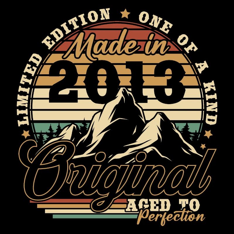 Original 2013 Vintage Retro Jubiläum