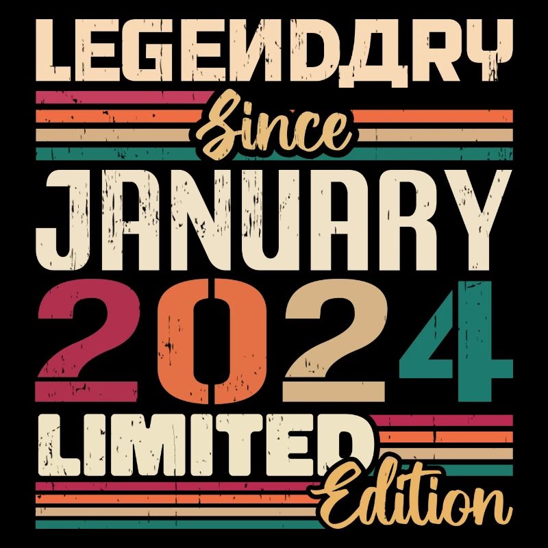 Geburtstagsgeschenk Geboren Im Januar 2024 - 2024