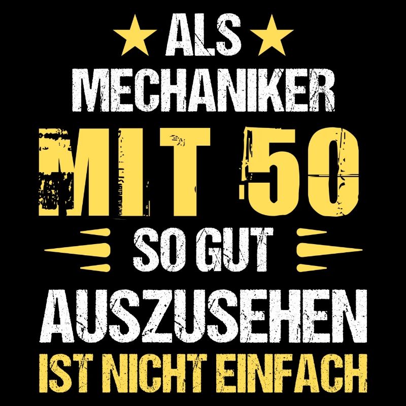 Mit 50 gut aussehender Mechaniker