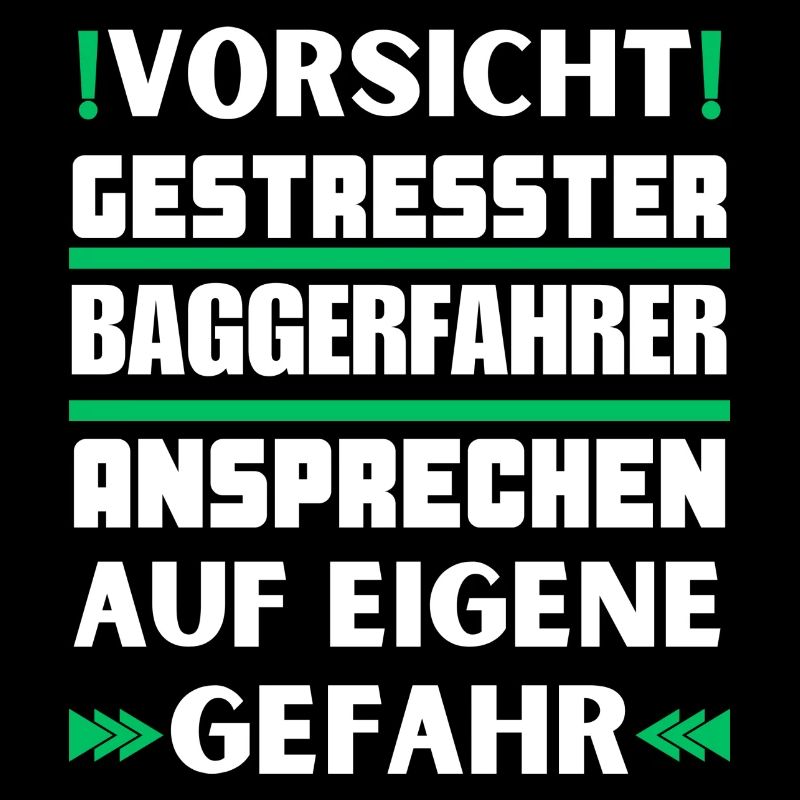 Do not approach stressed excavator driver!