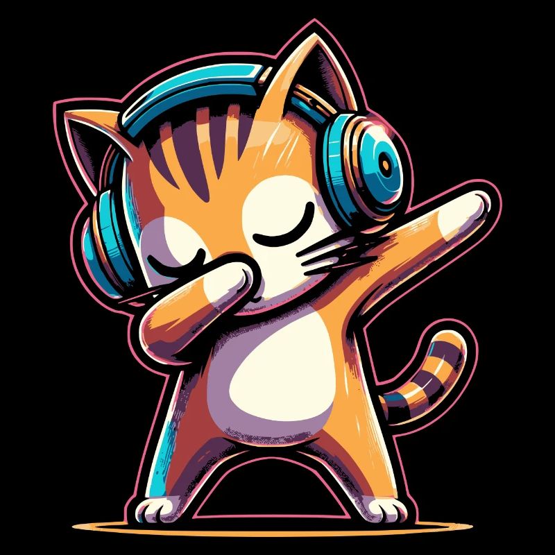 Dabbing Cat