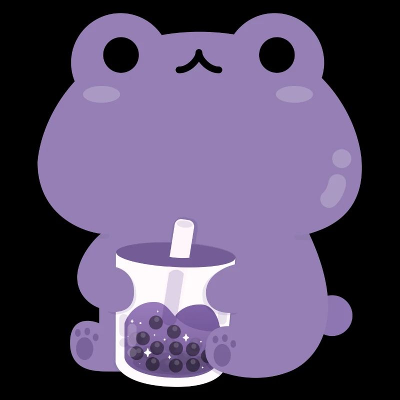 Grenouille boba violette