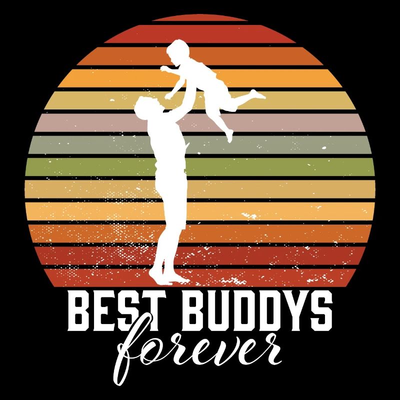 Best Buddys Forever Men's Day Father Dad Son