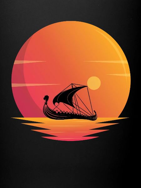 Viking Ship Sunset