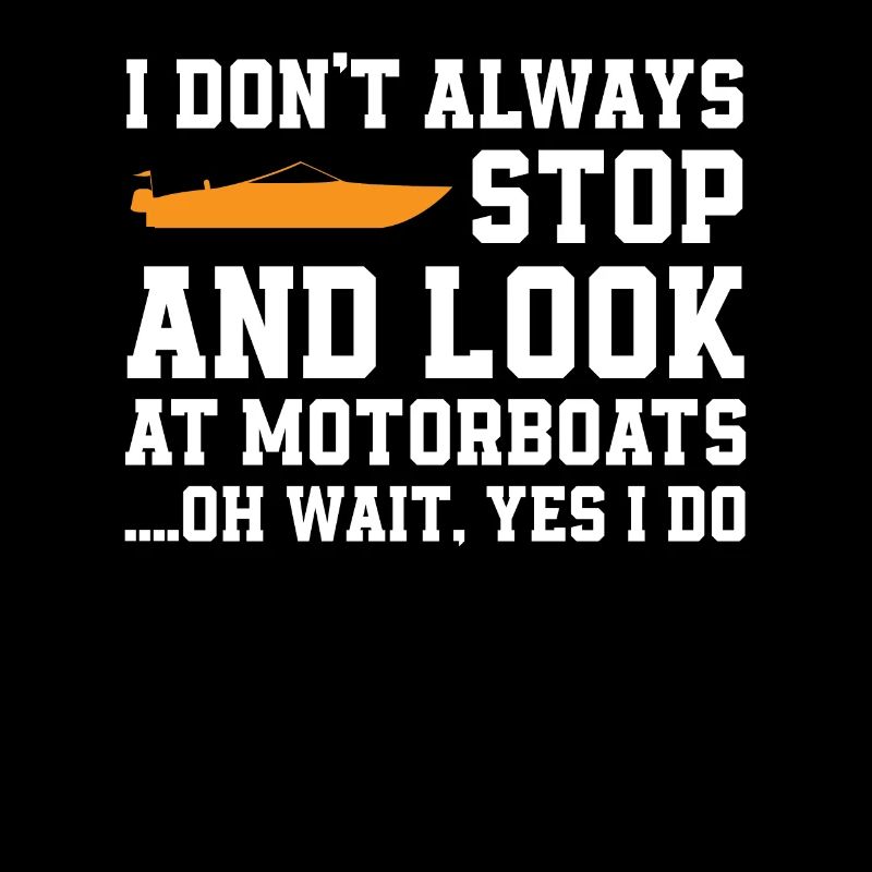 Lustiger Motorboot Spruch