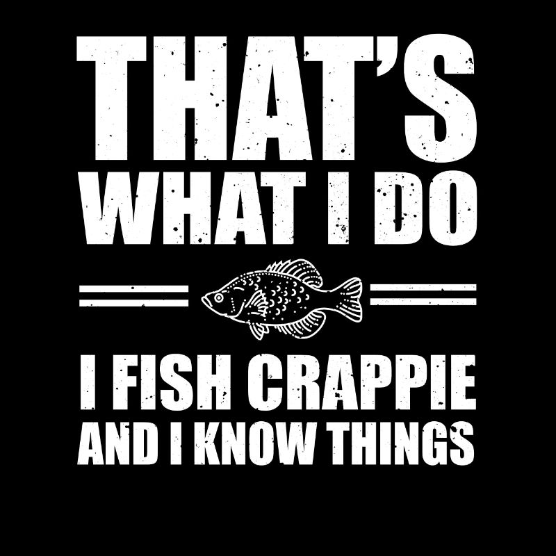 Conception amusante de la pêche au crappie