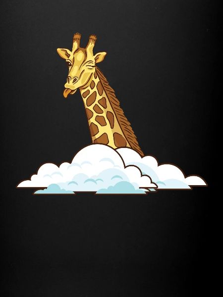Funny Clouds Giraffe