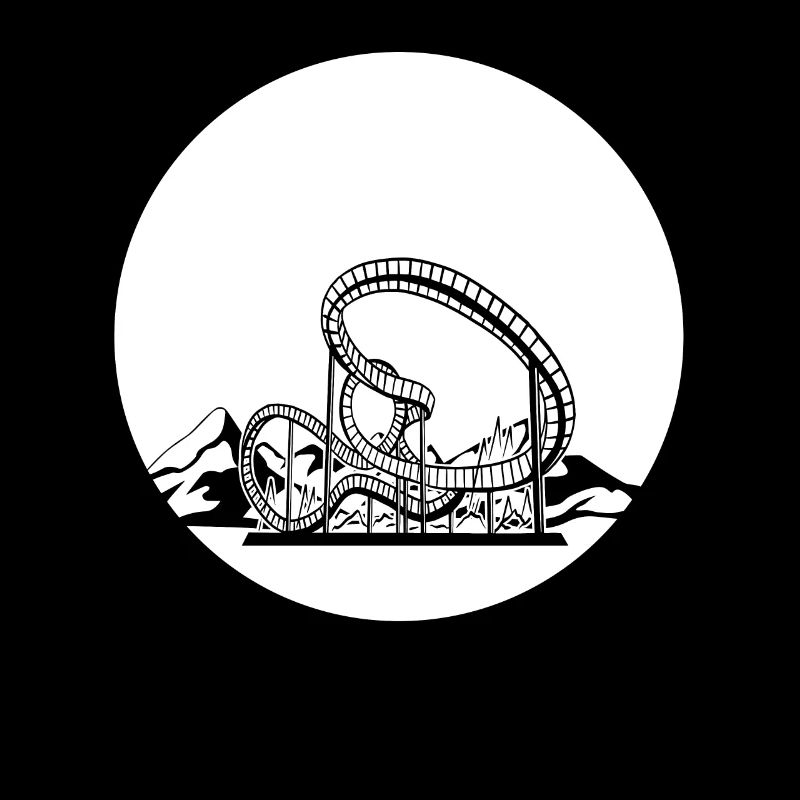 Achterbahn Mit Bergen