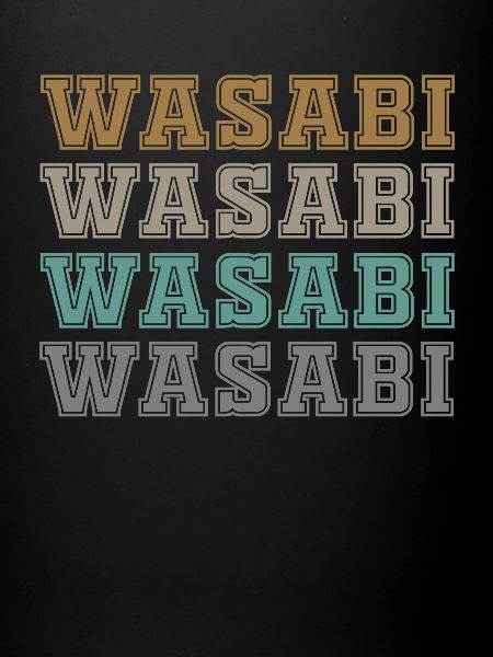 Lettrage Wasabi
