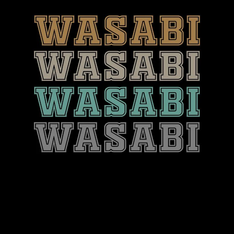 Lettrage Wasabi
