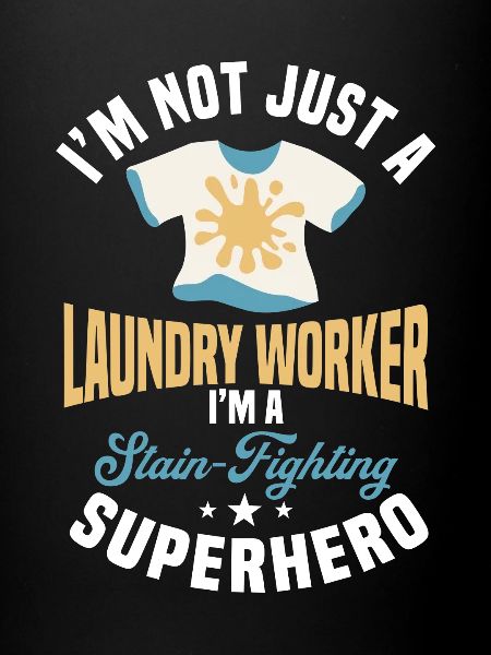 Laundry staff saying