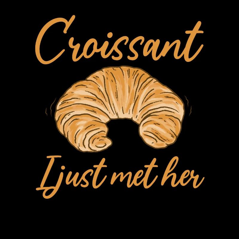 Drôle de design de croissant