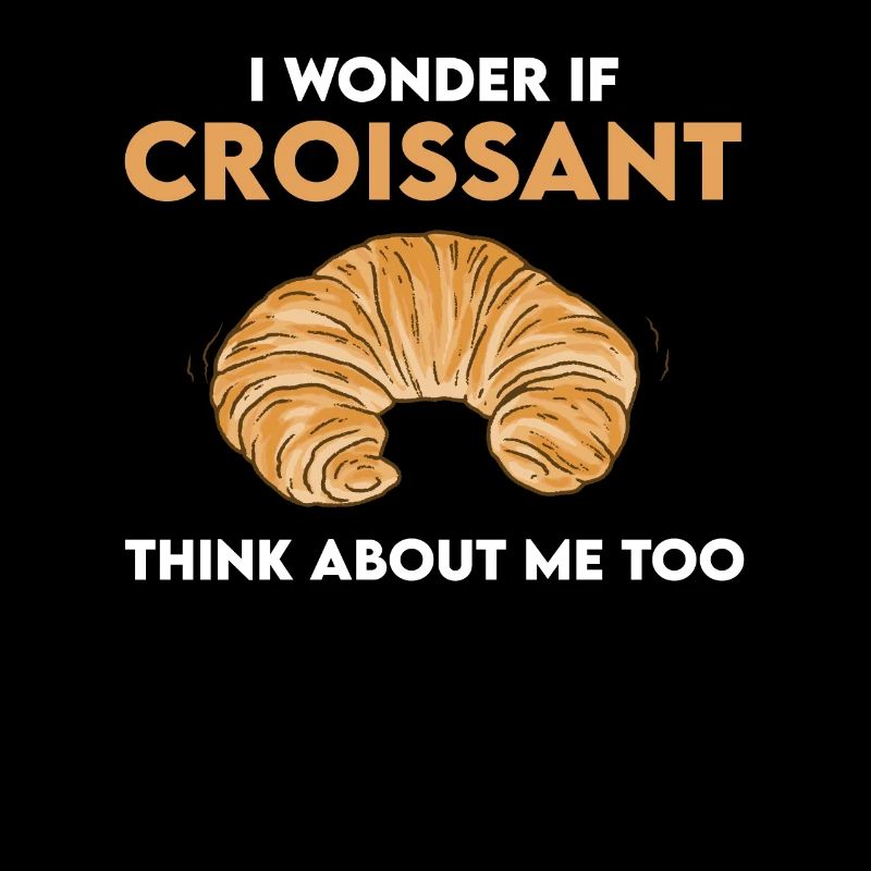 Drôle de design de croissant