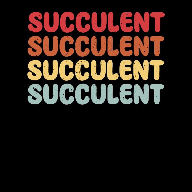 Sukkulenten Schriftzug