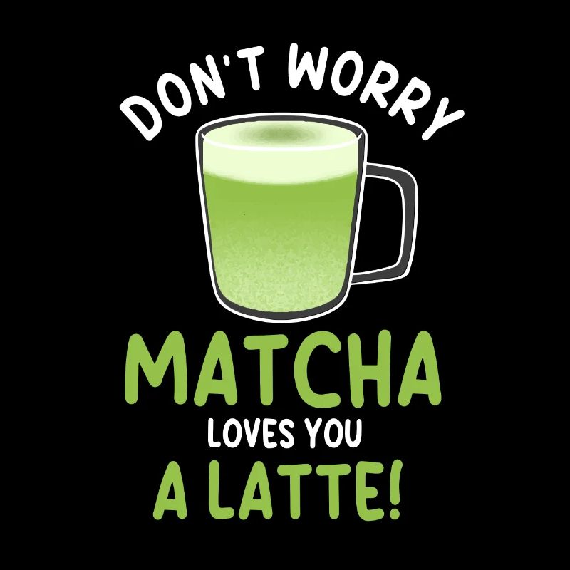 Jeu de mots amusant Matcha Latte