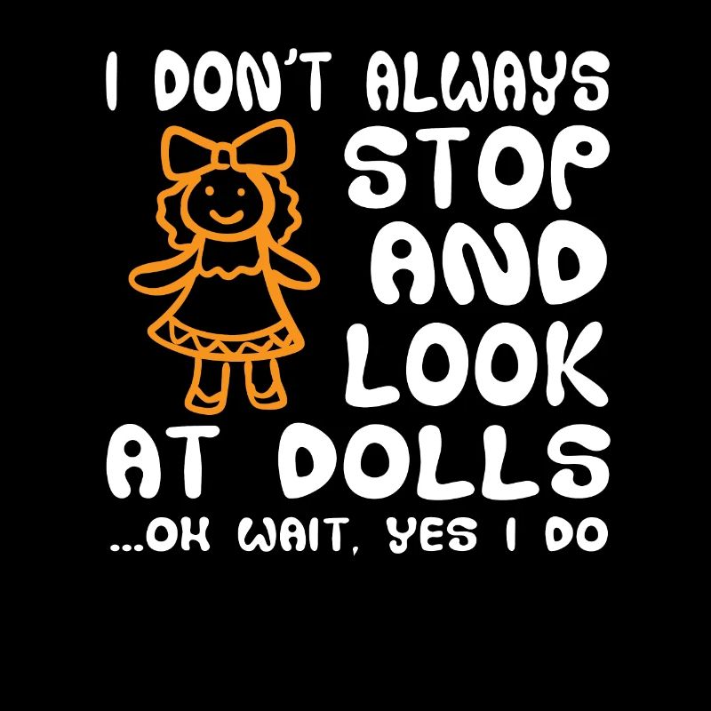 T-shirt de collection de poupées disant