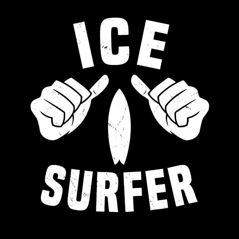 Surfeurs sur glace