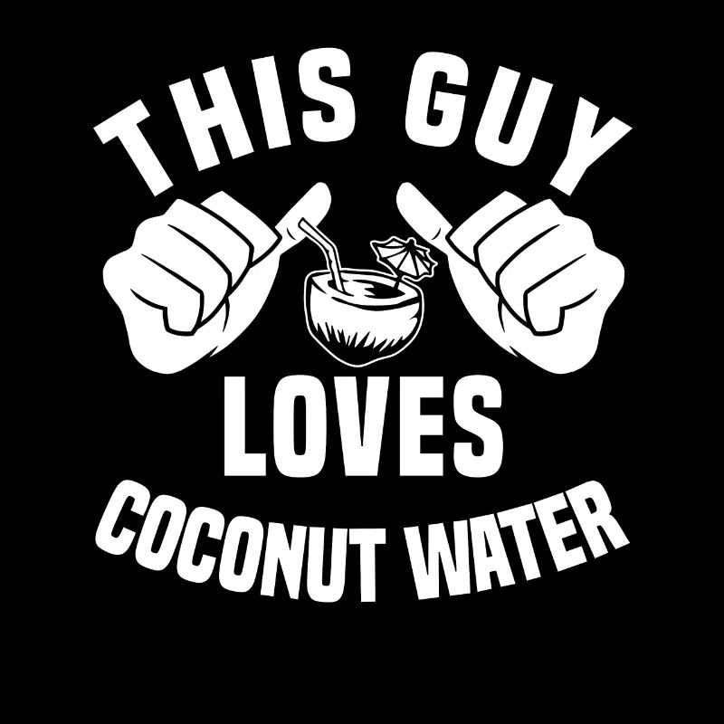 This guy loves coconut water