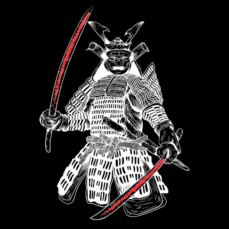 Japan samurai warrior katana sword fight.