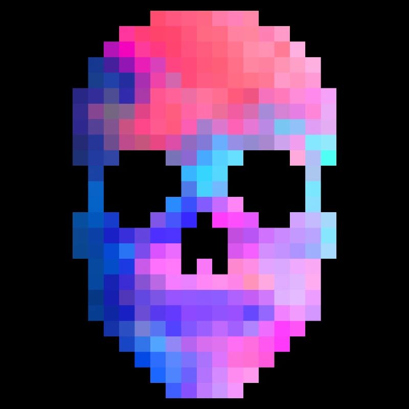 Crâne de pixel