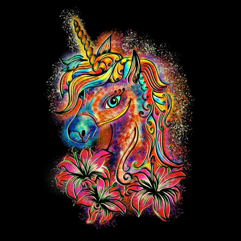 Unicorn, rainbow, fantasy, magic, horse, pony
