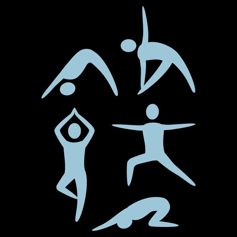 Yoga pose silhouette