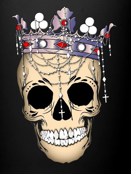 Crâne avec couronne