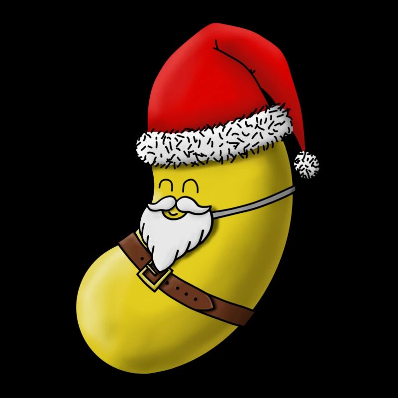 SantaBean jaune avec visage