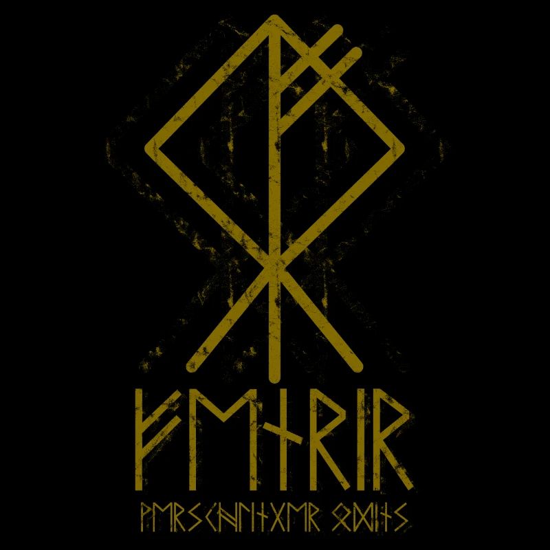 FENRIR VERSCHLINGER ODINS Runen Wikinger Wolf Rune