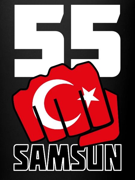 Samsun 55 Memleket Turkey flag fist