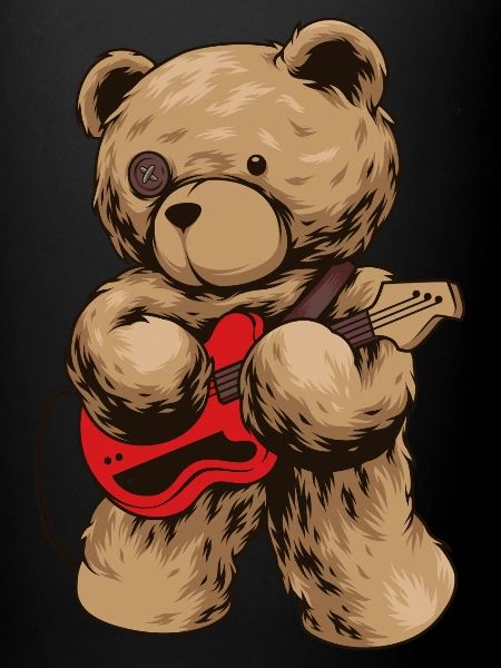 Let's Rock Teddy Bear