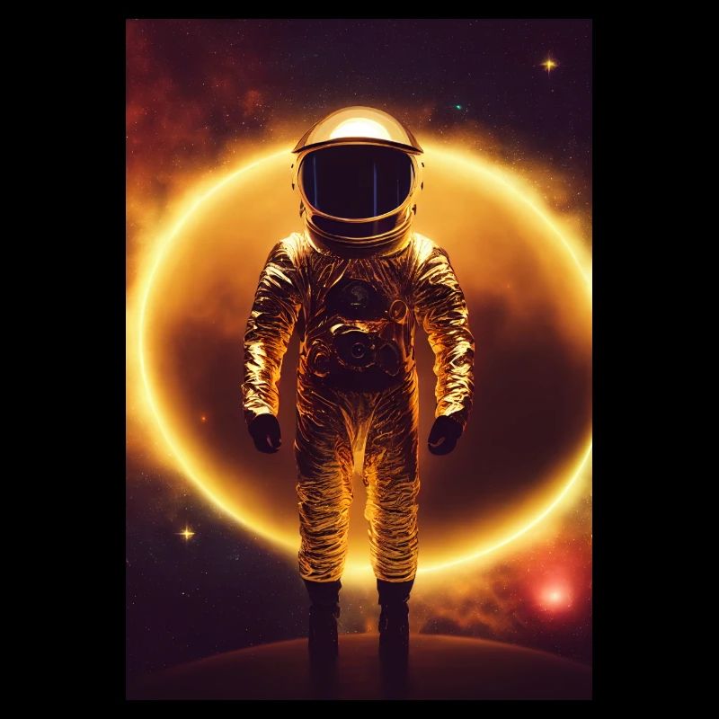 Astronaute Gold Space Future