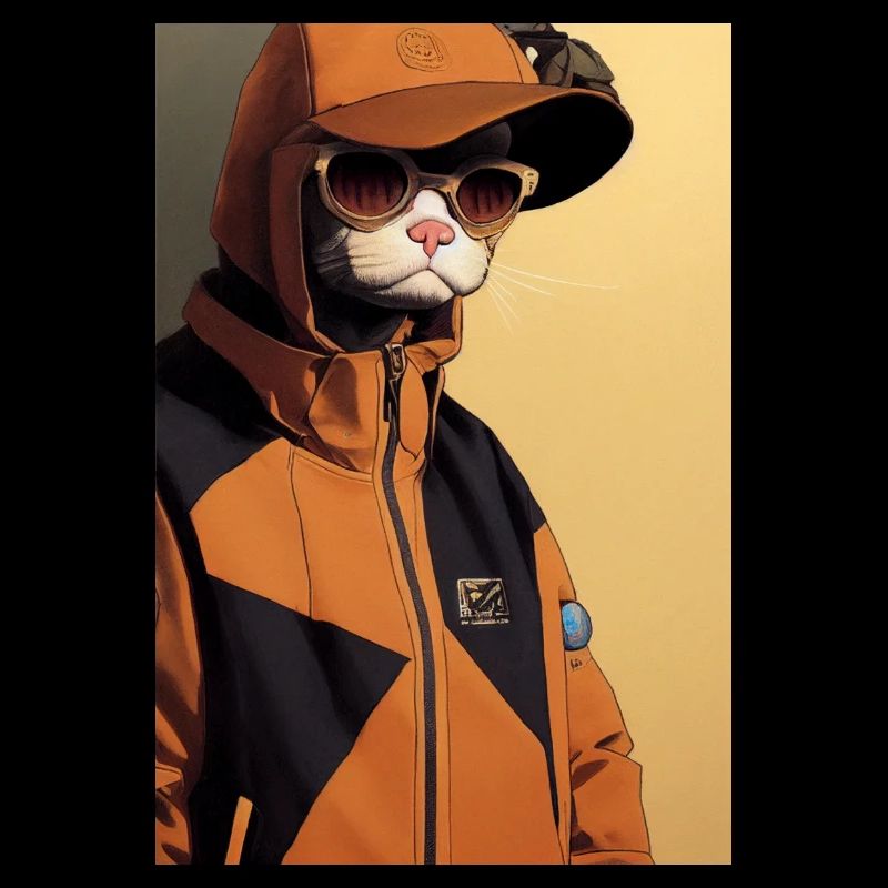 Sweat à capuche Cat Cool