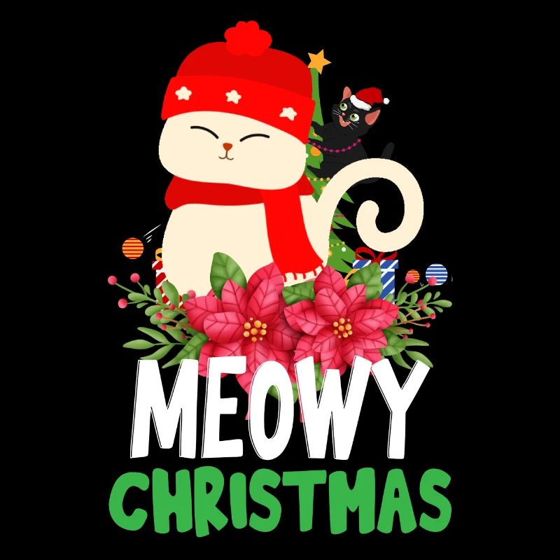 Chat de Noël Miaou Noël Noël