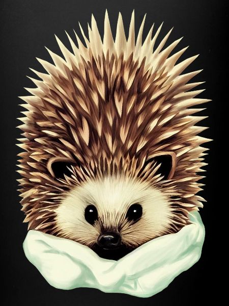 gemütlicher Igel