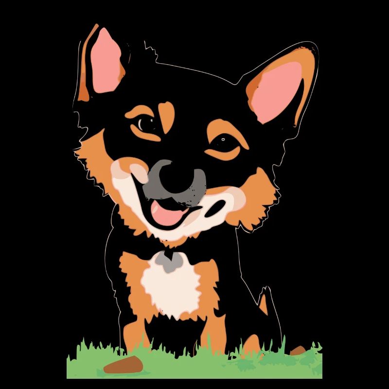 Cute Beautiful Chibi Dog