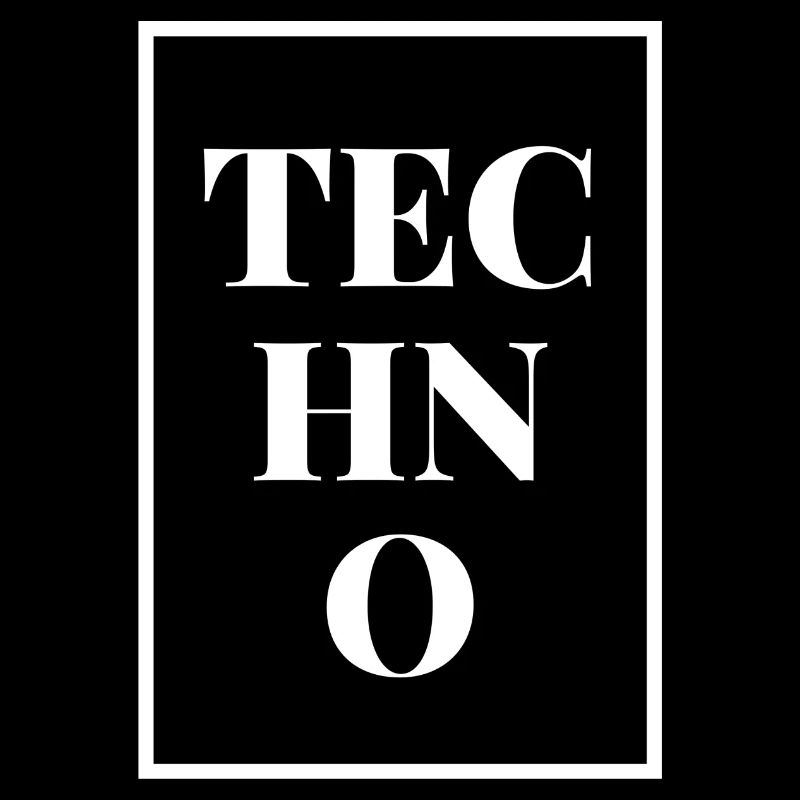 Techno Square Frame Techno Musik EDM Rave Festival