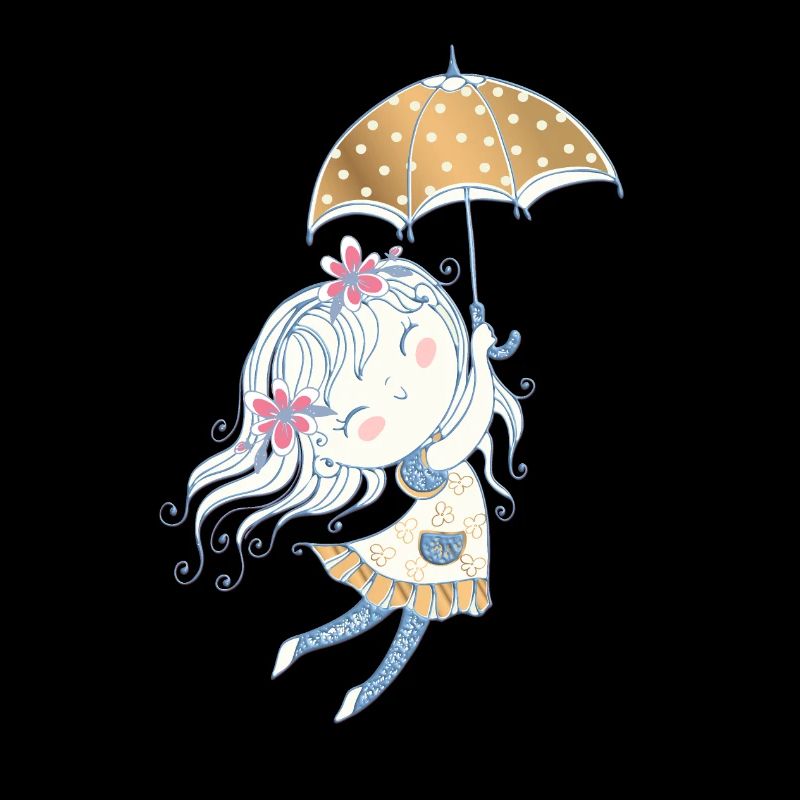 Kleines Mädchen Magic Umbrella: Feenflug