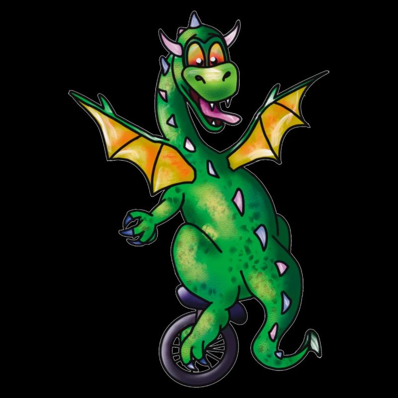 Dragon sur monocycle