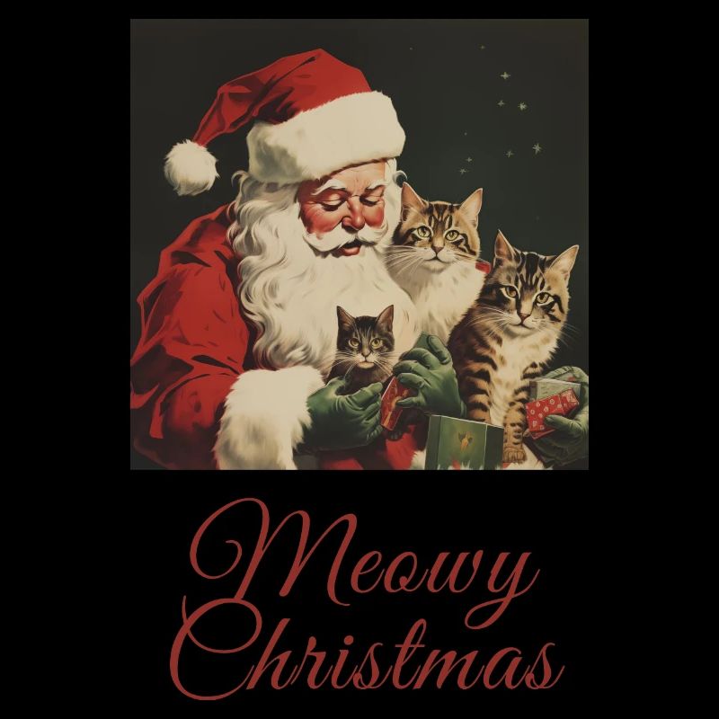 Chat de Noël miaou