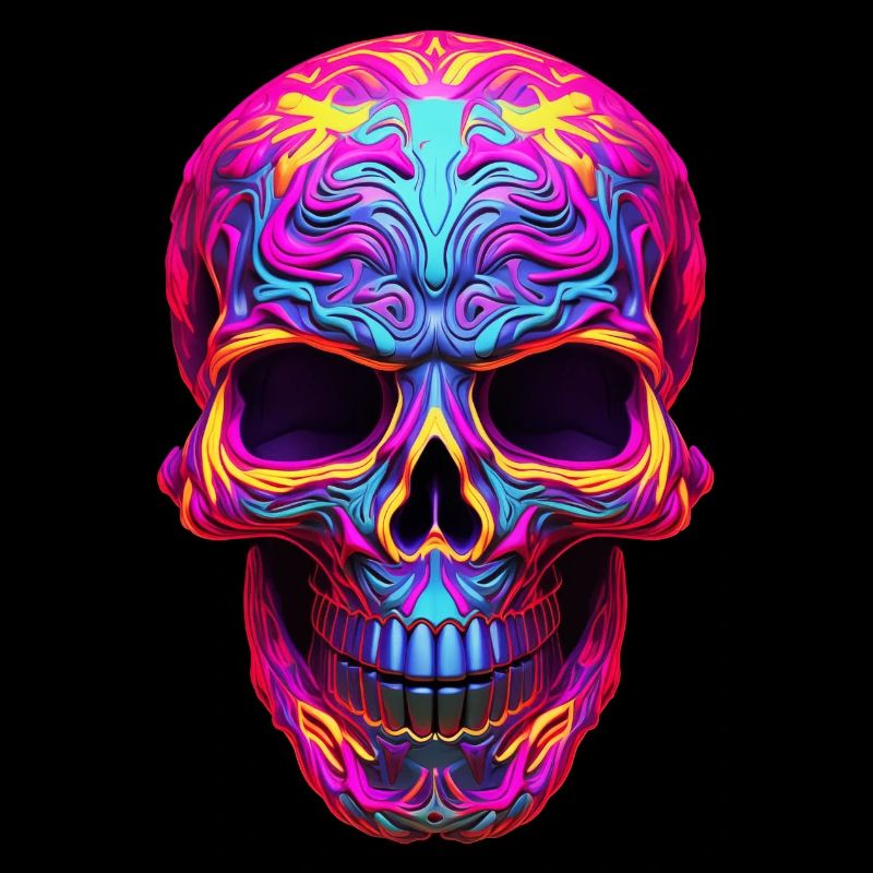 Neon Skull 2