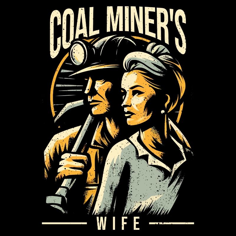 Kohle Bergarbeiter Ehefrau Geschenk