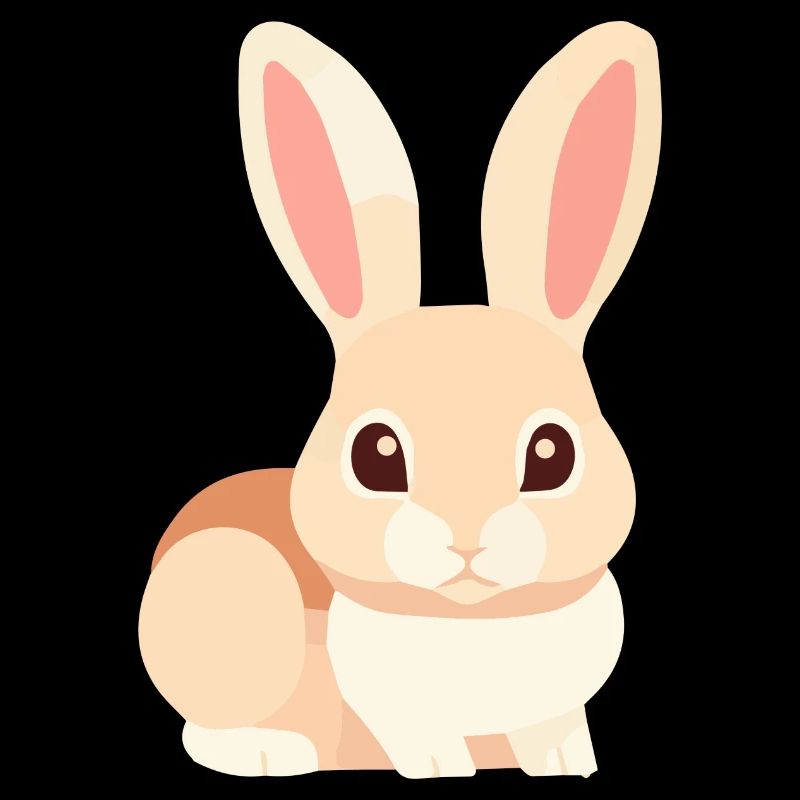 Cute Baby Bunny Rabbit Long Ears Easter