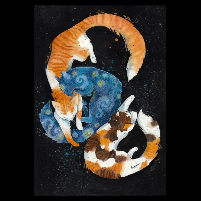Starry Night Cats