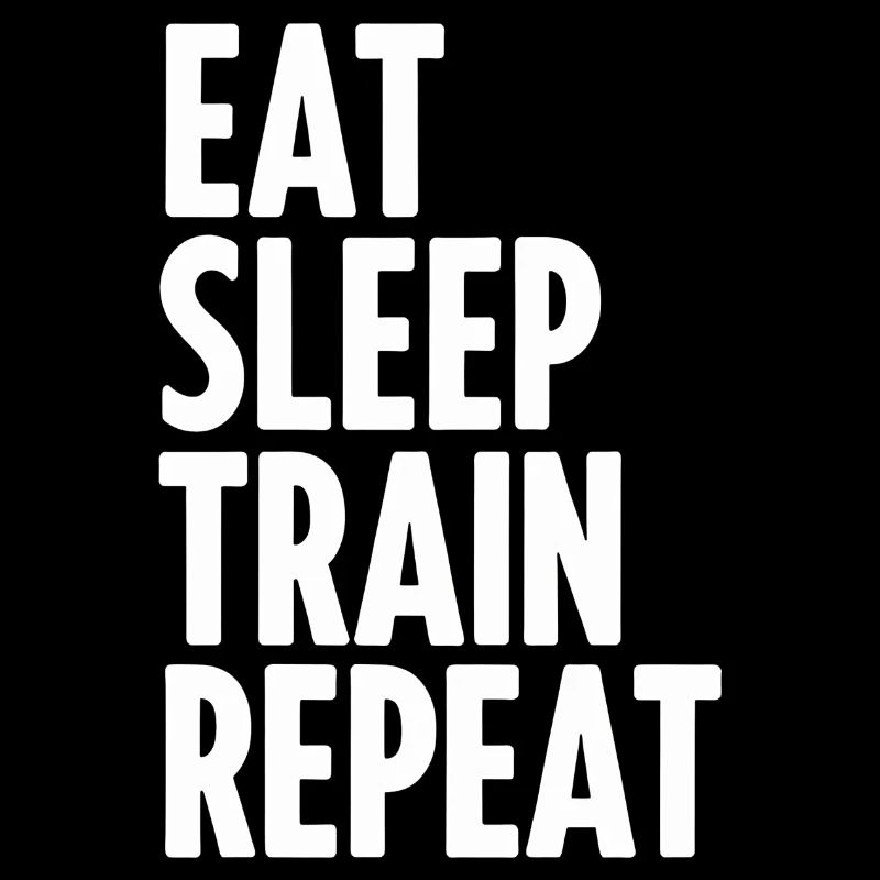 Manger le train du sommeil répéter